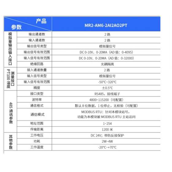 AIMOXUN PT100 온도 제어 획득 모듈 K- 타입 열전대 저항 RS485 통신 격리 송신기