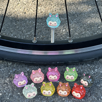 Cute bicycle valve cap creative valve core mountain bike tire cover road bike beauty mouth accessory