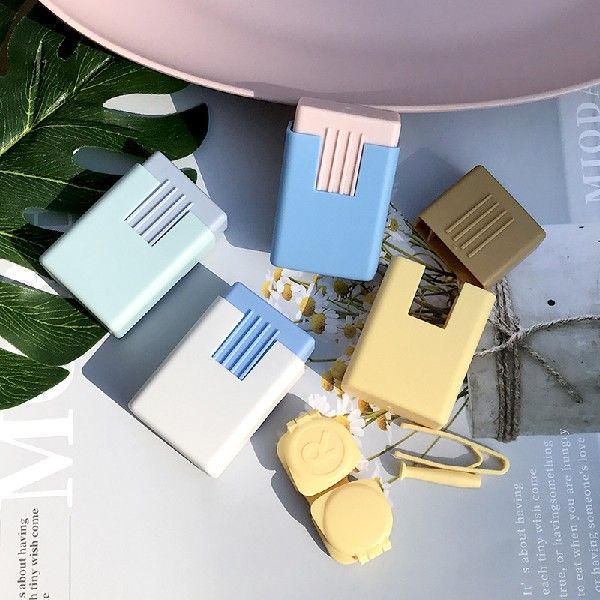 Blue Color Eye Contact Lense Box for Travel Set Contact-Taob