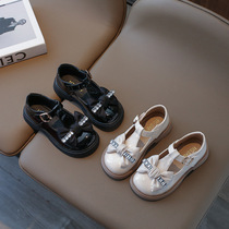 High-end bala Baba horse trendy brand duck deer girls princess leather shoes 2024 summer childrens Korean version new style foreign style