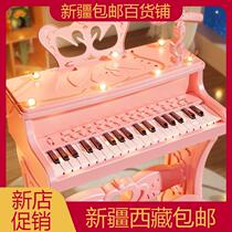 Xinjiang childrens piano toy for beginners multi-function electronic piano with microphone for early education of 3-6 year old babies