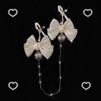 Erotic nipple clamps for men and women punishment nipple and chest clamp toys perverted bow nipple clamps bells for puppies