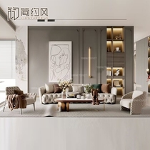 Modern light luxury sales office sofa hotel beauty salon lobby leisure curved sofa chair combination designer furniture