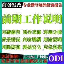 Explanation of the implementation of preliminary work for ODI filing Overseas investment environment analysis and due diligence report writing