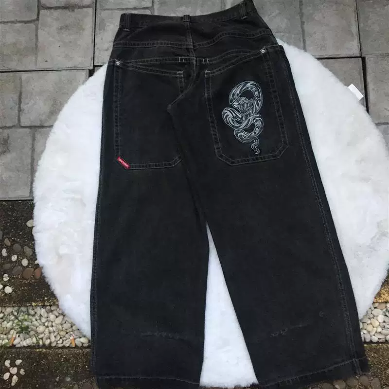 [Streetwear JNCO Jeans Y2k Hip Hop Cartoon Graphic Print Vint]