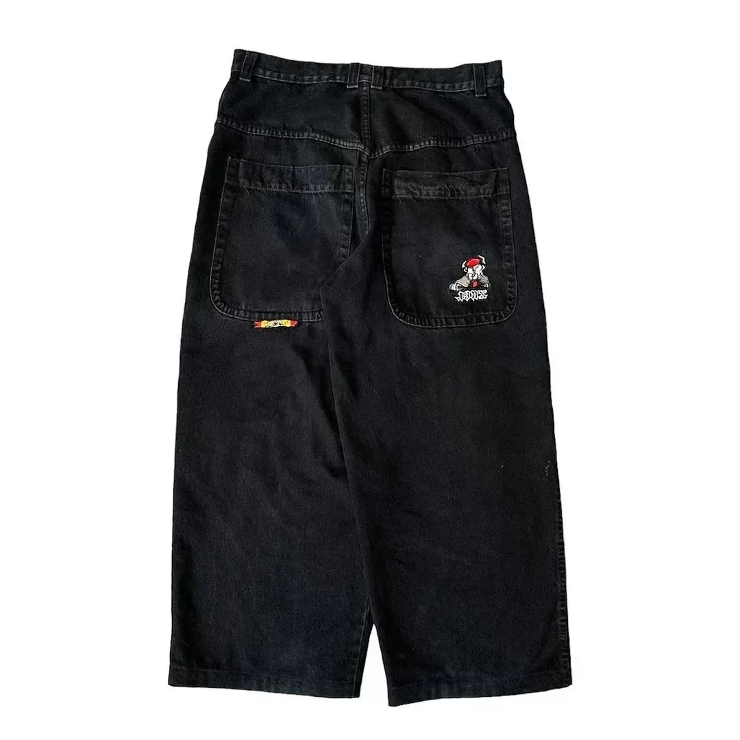 [Streetwear JNCO Jeans Y2k Hip Hop Cartoon Graphic Print Vint]