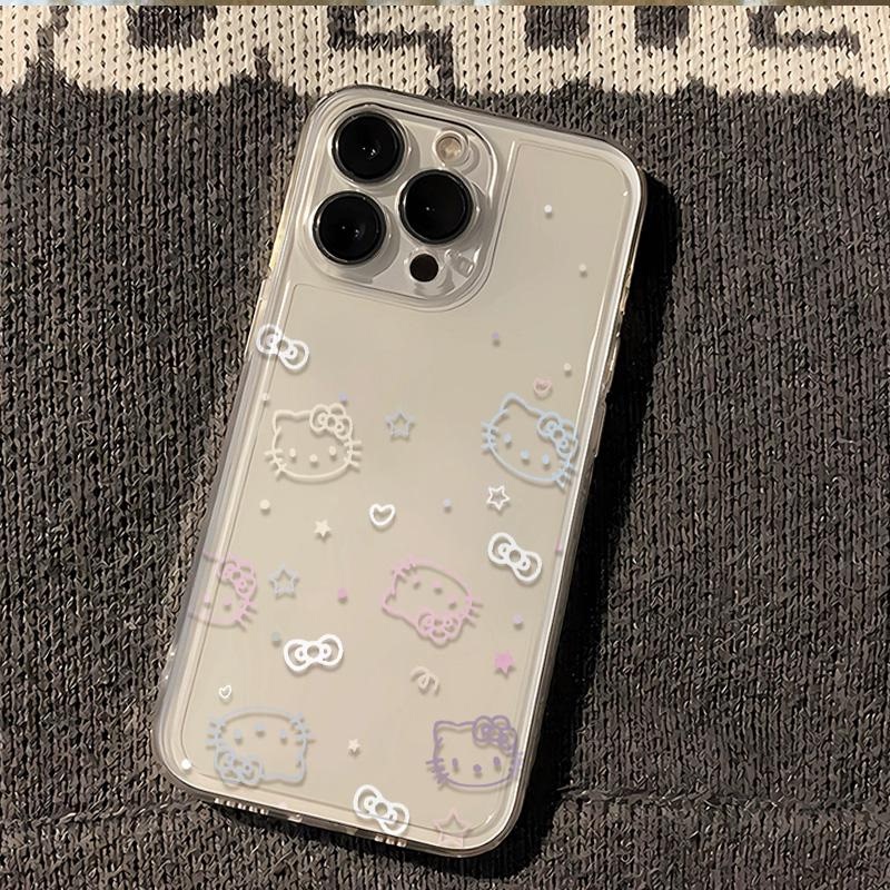Suitable for Apple 15Promax Mobile Phone Case New Model iPhone 14 High-End 13Pro Transparent 12-Line Cat 11 Simple 8Plus Niche 7 Women's Model X All-Inclusive XS Soft Xr Protective Case Max