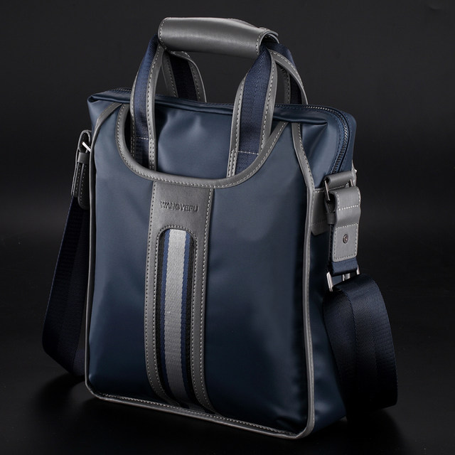 Boutique men's bags, shoulder bags, Oxford cloth business briefcases, nylon bags, handbags, men's vertical casual crossbody bags, trendy