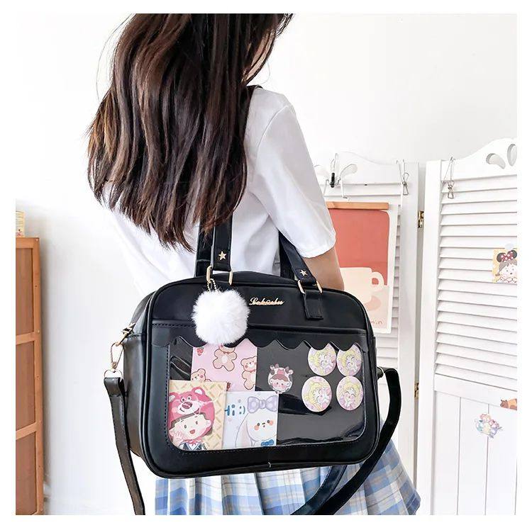 Japanese Kawaii Shoulder Bag For Women кожзаменитель Leather Itabag Tra OTHER / Other 