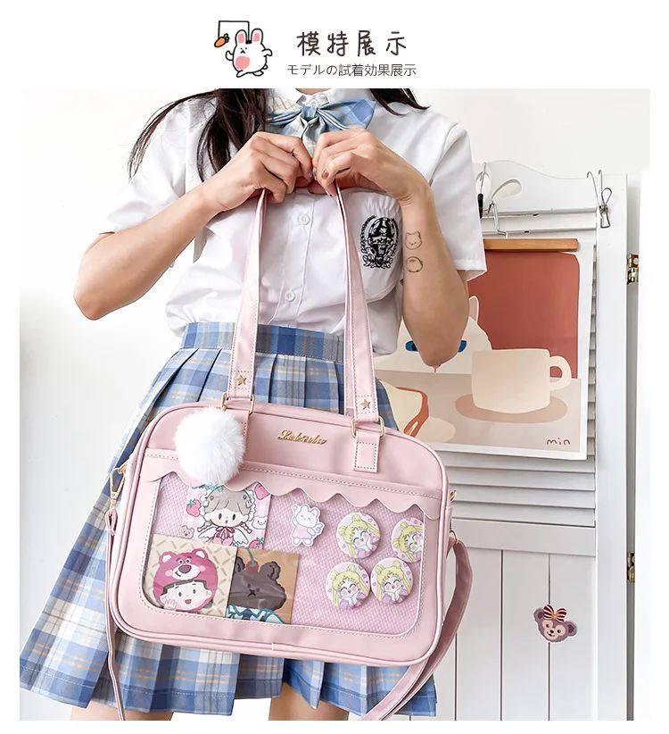 Japanese Kawaii Shoulder Bag For Women кожзаменитель Leather Itabag Tra OTHER / Other 