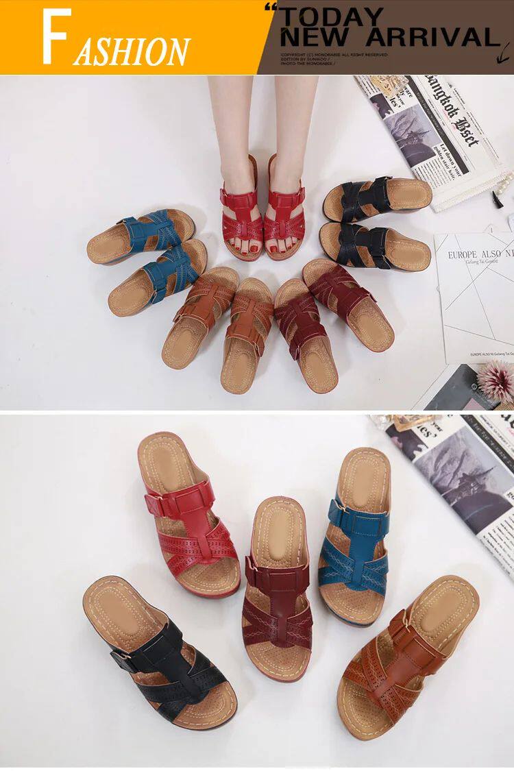 Мода снега сапоги 2023 summer women wedge sandals premium orthopedic open toe OTHER
