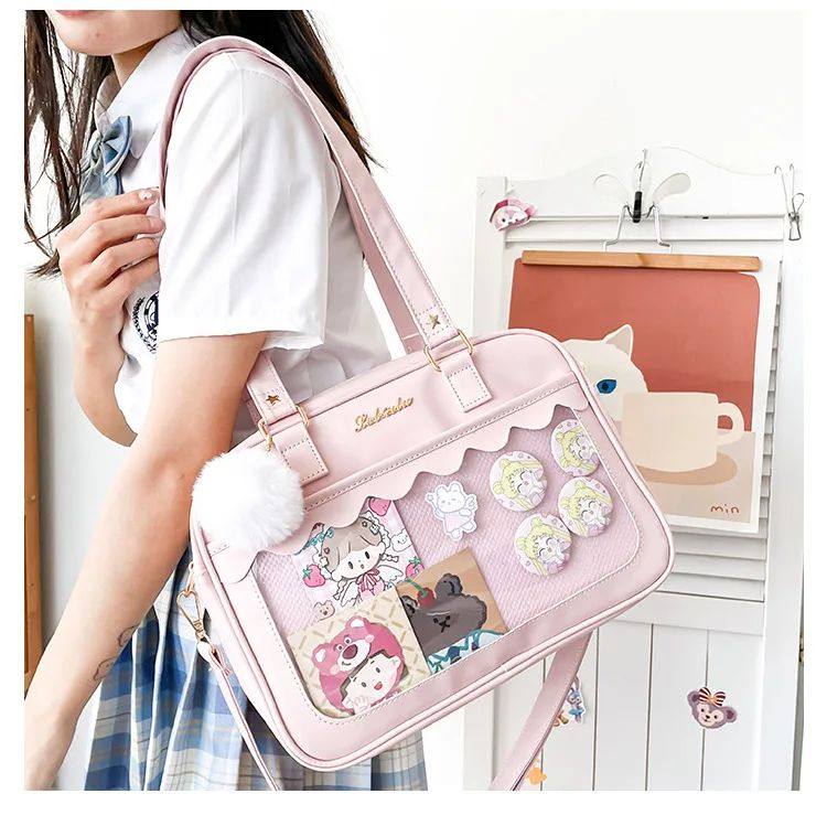 Japanese Kawaii Shoulder Bag For Women кожзаменитель Leather Itabag Tra OTHER / Other 
