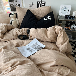 Mercury Home Textiles Ins Four-Piece Set Bed Sheets Quilt Cover and Fitted Bed Sheets Winter Student Dormitory Bedding 4 Non pure cotton Full