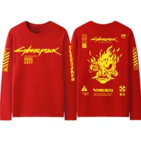 Красный лонгслив