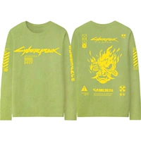 Зеленый лонгслив