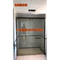 Nanning custom shower room sliding door tempered glass partition bathroom dry and wet separation hanging sliding door