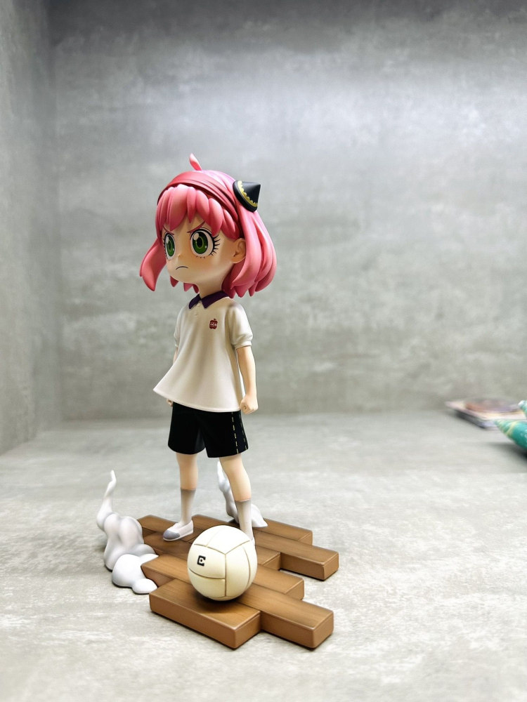 Spy Playhouse Summer Football Aniya Creative Goalkeeper Trendy Toy Figure Dodgeball Aniya Desk Ornament