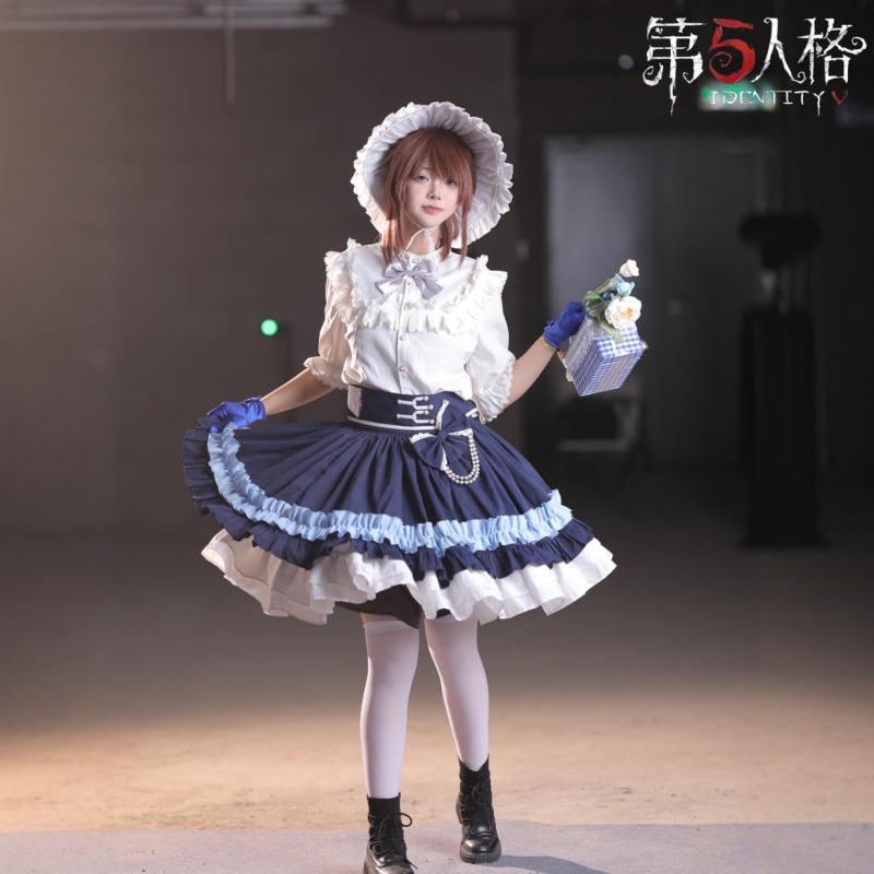 Gardener Cosplay Costume Lan Guo Jingmeng Cosplay Outfit Game Identity V Female Dress Wig Lolita Full Set