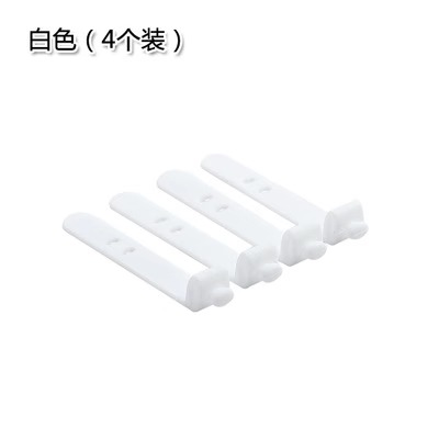 [White 4-pack] Silicone straps for quick storage