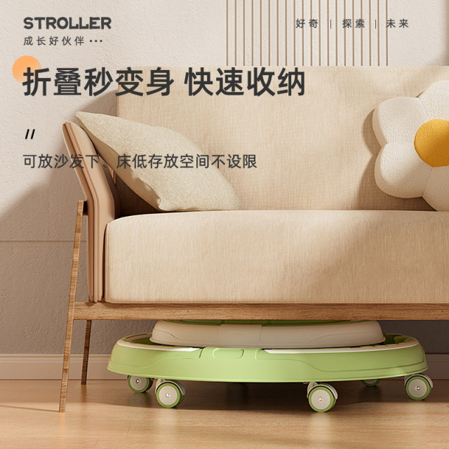 Feige baby walker, anti-O-leg baby multi-functional anti-rollover 618-month baby walker ທີ່ສາມາດນັ່ງແລະຍູ້