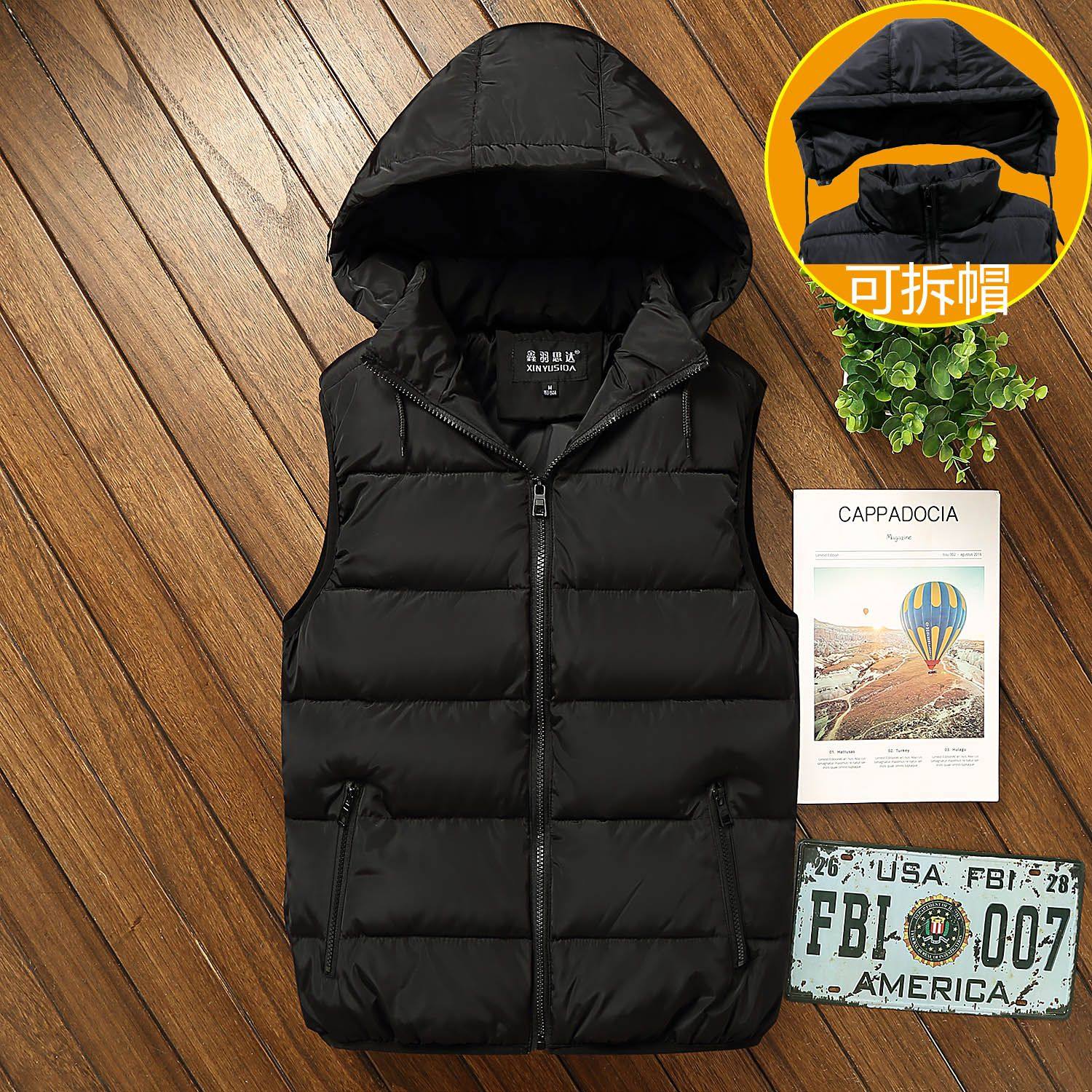 New lovers cotton waistcoat autumn winter cotton waistcoat female Han version thickened vest big code jacket Camshoulder-Taobao