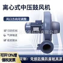 CX-125 ventilation combustion-supporting medium-pressure blower 2 2kw ventilation exhaust ventilation 220v smoke exhaust medium-pressure blower