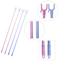 Manufacturer clothes drying pole household clothes fork plastic head support clothes pole spray paint iron handle clothes fork daily necessities household use
