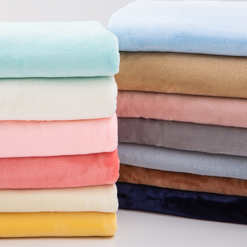 Thickened Double-Sided Flannel Fabric, Coral Fleece Pajamas, Warm Plush Bed Sheets, Autumn and Winter Flannel Clothing Fabric
