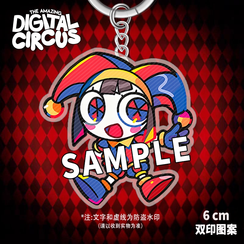 Magical Numbers Circus Merchandise Keychain Pamnijaux Yagata Ange Q Version Acrylic Pendant