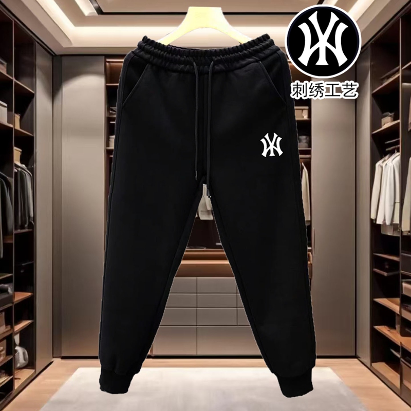 Autumn and Winter Fleece-Lined Trendy Embroidered Casual Versatile Jogger Pants Men's Sweatpants Cuffed Loose Men's Long Pants Sweatpants Women's Autumn and Winter Fleece-Lined Trendy Embroidered Casual Versatile Jogger Pants Men's Sweatpants Cuffed Loose Men's Long Pants Sweatpants Women's