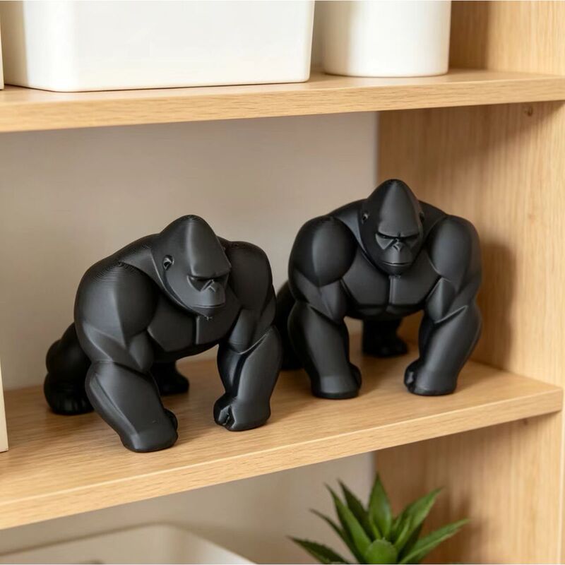 3D Printed New Product Modern Abstract Gorilla Sculpture Ornament Minimalist Geometric Gorilla Statue