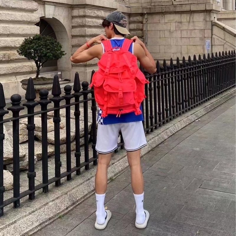 Buzz Lightyear Backpack Basketball Sports Training Bag Male and Female Student School Bag Computer Bag Large Capacity Travel Backpack