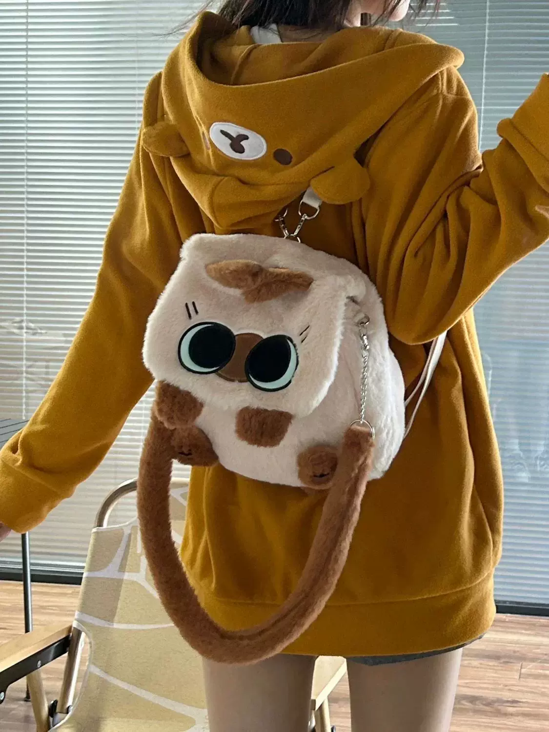 [Диптон Худи с молнией Kawaii Женщины Oversized японская девочка]