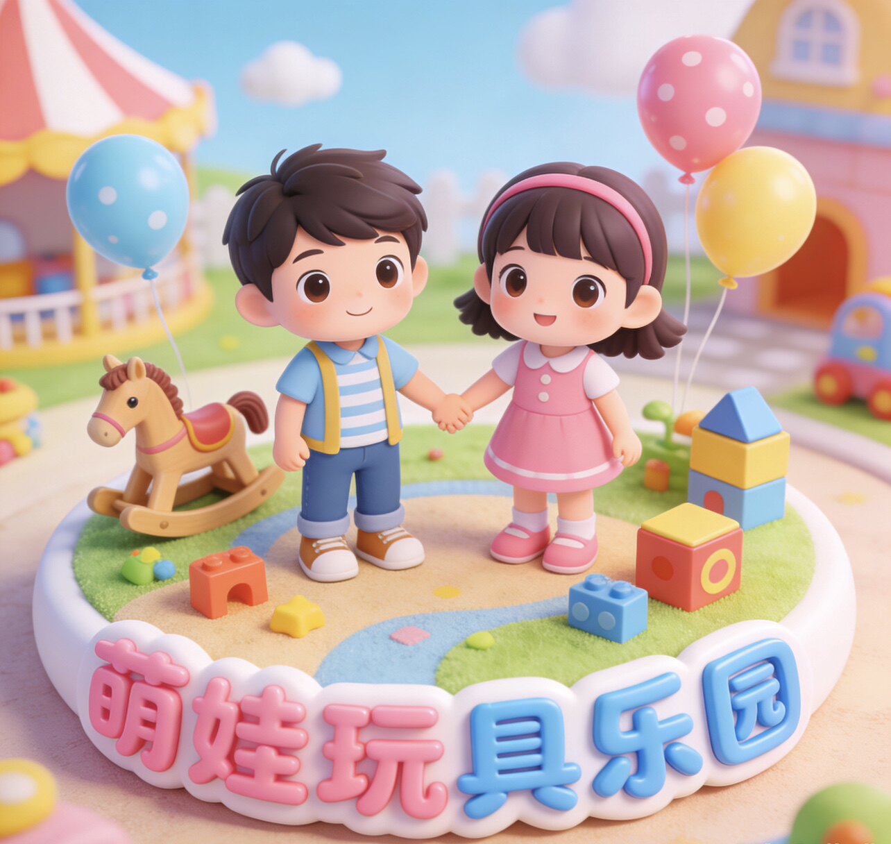 萌娃玩具乐园呀的LOGO
