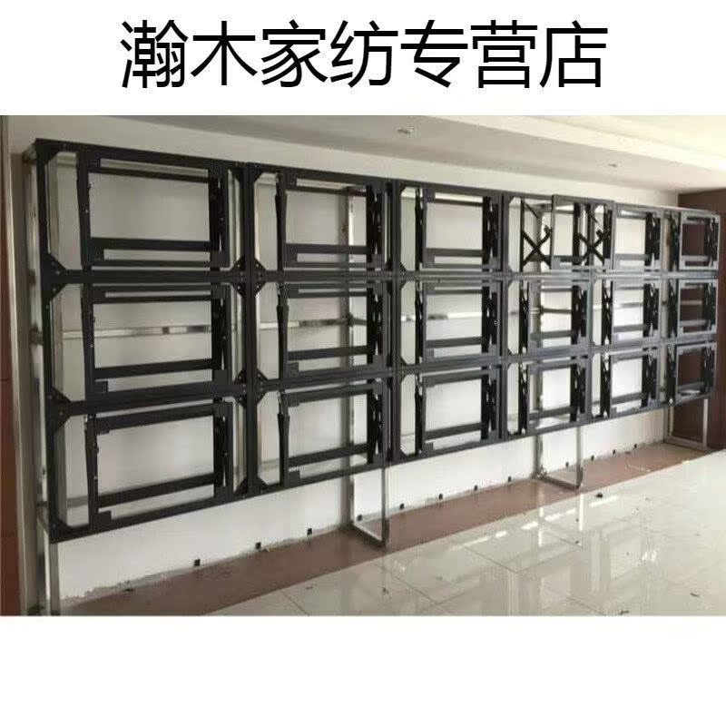 Pujoder 46 55 65 5 65 86 inch splicing screen all-in-one front maintenance hydraulic bracket insert wall type TV upright-Taobao