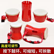 16cm Adult Hands Beat Drum Bull Leather Drum Flex Drums Slim Waist Drum Square Dance Props Waist Drum Seedlings Song Drummer drummer