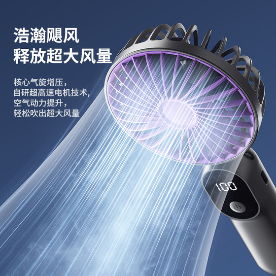 2025新款小风扇手持小型便携式风扇静音超长续航随身迷你充电usb风扇宿舍桌面小风扇学生办公室户外清凉风扇