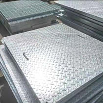 Hot-dip galvanized pattern steel cover plate cable trench cover manhole cover welded sump drain ditch galvanized composite steel cover plate