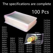 100Pcs Multiple Size Clear Self Adhive Cello Cellophane Ba