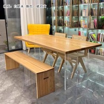 Solid wood table board red oak beech white oak teak ash wood tabletop custom North American cherry board black walnut