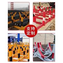 Standardized steel placing platform of construction site steel bar stacking platform material field steel bar stacking bracket I-steel