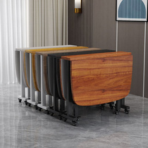 Folding table rectangular dining table household simple multi-person dining table outdoor portable stall table folding table and chair combination