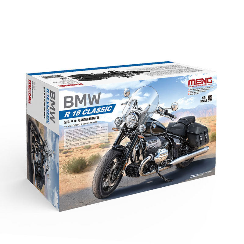 Maquette Moto BMW R 18 Classic – Meng Model MT-006s – Échelle 1:9 – Pré-colorée – NEUF