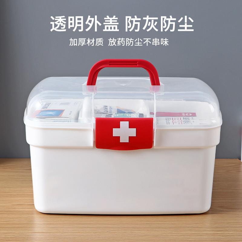 医药箱宿舍大学生手提医疗箱家用药物急救箱小药箱收纳盒家庭医用