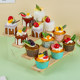Dessert table display stand birthday cake tea break decoration table placement stand table donut step storage stand