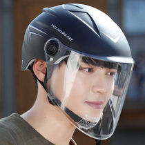 Mustang electric vehicle helmet for men and women summer sun protection lightweight half helmet battery motorcycle adult safety helmet all seasons