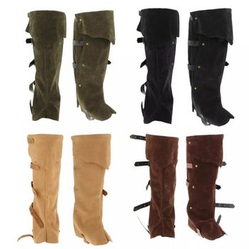 Medieval Boot Covers, Nordic Viking Retro Shin Guards, Renaissance Cosplay Leg Guards, Shoe Covers