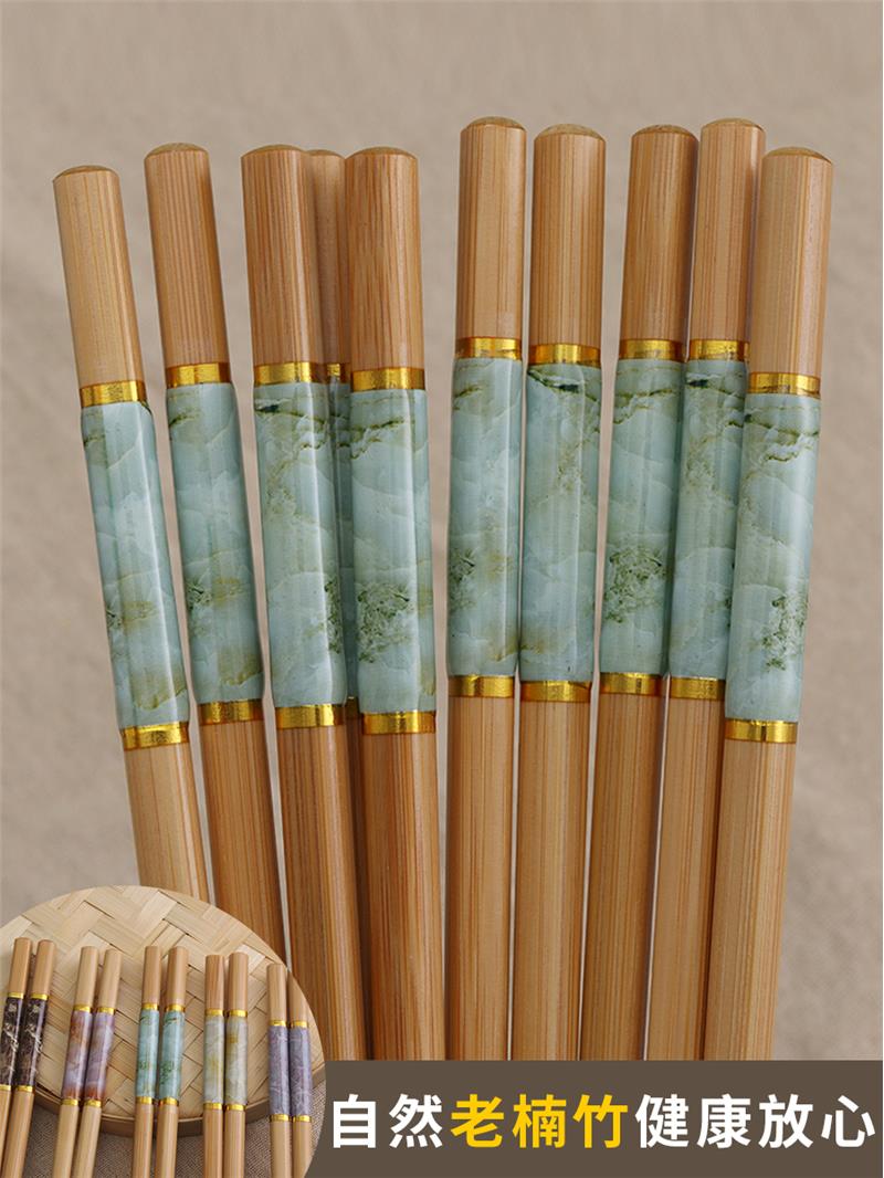Nanzhu chopsticks Home Family 2023 New mildew resistant and high temperature resistant One person One chopstick natural upscale wood quick son-Taobao