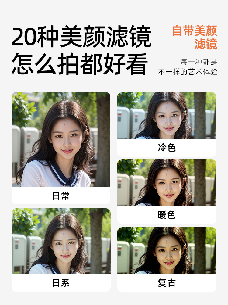 Mutrain Digital Pocket Camera for Students, Ccd High-Definition Travel Portable Small Camera for Women, Entry-Level Version