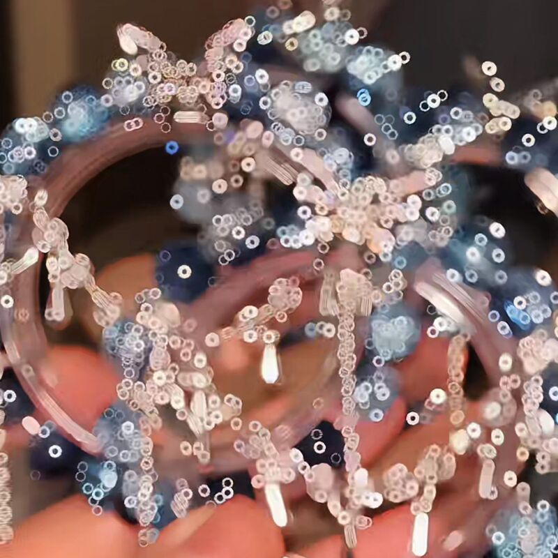 Galaxy Maze New Chinese Style Blue Glass Bead Butterfly Bracelet, Elegant and Sophisticated Women's Jewelry